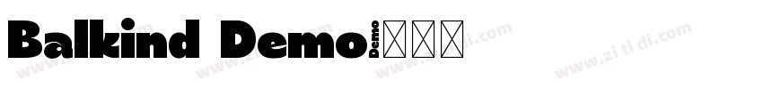 Balkind Demo字体转换